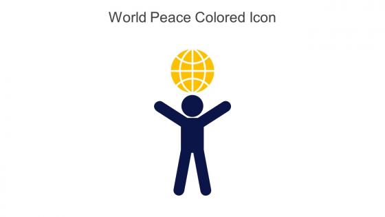 World Peace Colored Icon In Powerpoint Pptx Png And Editable Eps Format