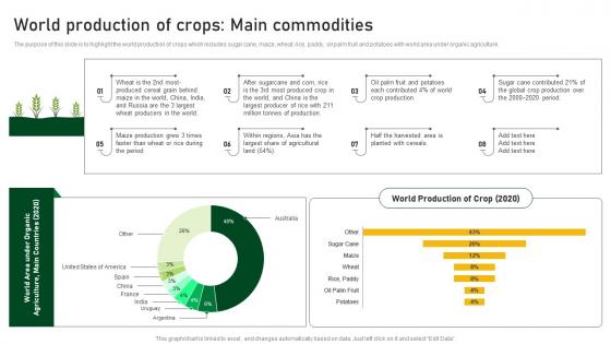 World Production Of Crops Main Commodities Farm And Agriculture Business Plan BP SS