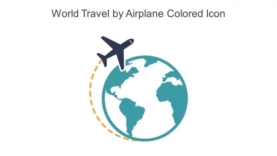 World Travel By Airplane Colored Icon In Powerpoint Pptx Png And Editable Eps Format