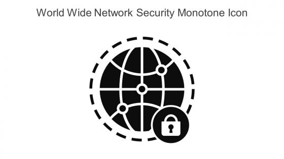 World Wide Network Security Monotone Icon In Powerpoint Pptx Png And Editable Eps Format