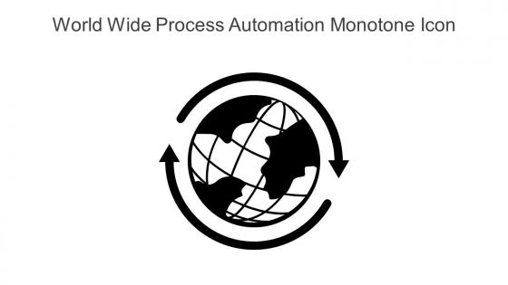 World Wide Process Automation Monotone Icon In Powerpoint Pptx Png And Editable Eps Format