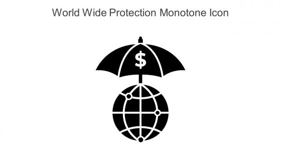 World Wide Protection Monotone Icon In Powerpoint Pptx Png And Editable Eps Format