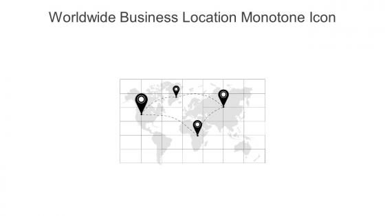Worldwide Business Location Monotone Icon In Powerpoint Pptx Png And Editable Eps Format