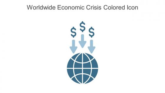 Worldwide Economic Crisis Colored Icon In Powerpoint Pptx Png And Editable Eps Format