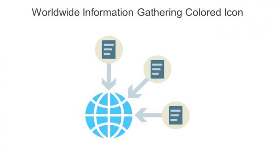 Worldwide Information Gathering Colored Icon In Powerpoint Pptx Png And Editable Eps Format
