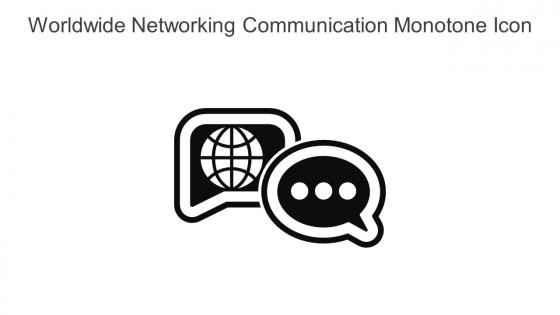 Worldwide Networking Communication Monotone Icon In Powerpoint Pptx Png And Editable Eps Format