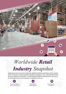 Worldwide Retail Industry Snapshot Pdf Word Document IR V