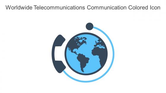 Worldwide Telecommunications Communication Colored Icon In Powerpoint Pptx Png And Editable Eps Format