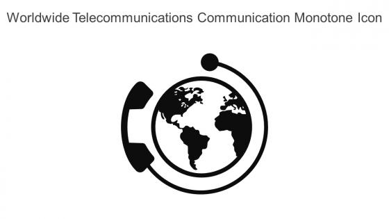 Worldwide Telecommunications Communication Monotone Icon In Powerpoint Pptx Png And Editable Eps Format