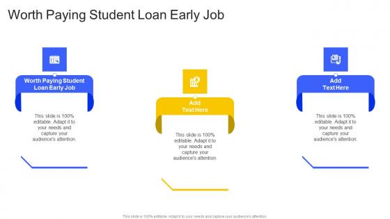 Worth Paying Student Loan Early Job In Powerpoint And Google Slides Cpb