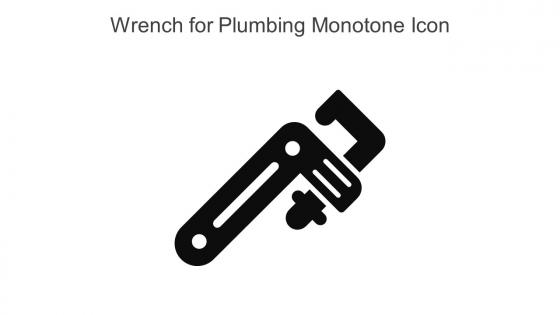 Wrench For Plumbing Monotone Icon In Powerpoint Pptx Png And Editable Eps Format