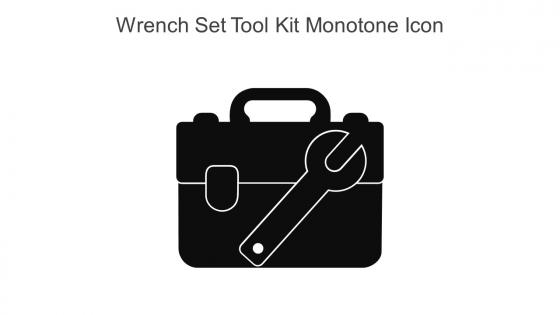 Wrench Set Tool Kit Monotone Icon In Powerpoint Pptx Png And Editable Eps Format