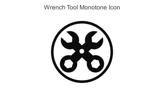 Wrench Tool Monotone Icon In Powerpoint Pptx Png And Editable Eps Format