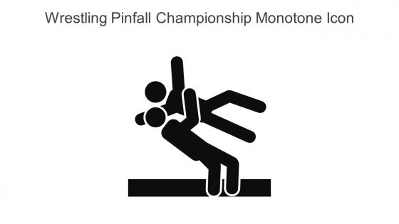 Wrestling Pinfall Championship Monotone Icon In Powerpoint Pptx Png And Editable Eps Format