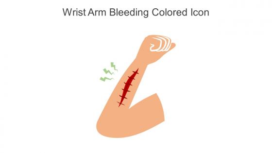 Wrist Arm Bleeding Colored Icon In Powerpoint Pptx Png And Editable Eps Format