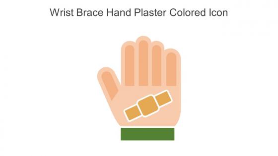 Wrist Brace Hand Plaster Colored Icon In Powerpoint Pptx Png And Editable Eps Format