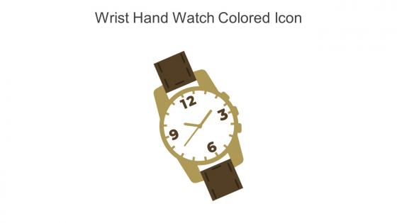 Wrist Hand Watch Colored Icon In Powerpoint Pptx Png And Editable Eps Format