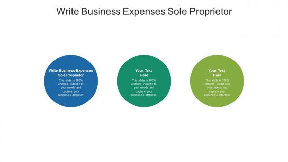 Write business expenses sole proprietor ppt powerpoint presentation model cpb