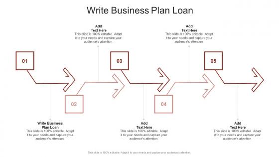 Write Business Plan Loan In Powerpoint And Google Slides Cpb