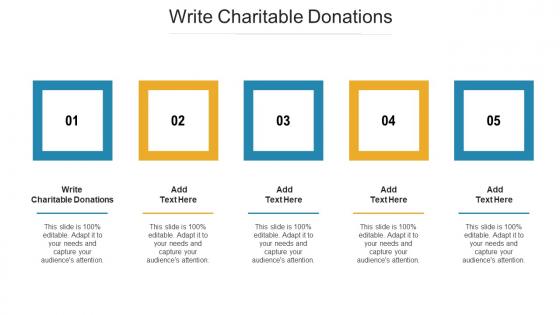 Write Charitable Donations Ppt Powerpoint Presentation File Background Cpb