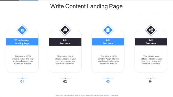 Write Content Landing Page In Powerpoint And Google Slides Cpb