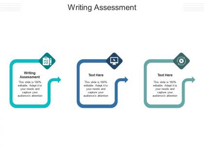 Writing assessment ppt powerpoint presentation portfolio influencers cpb