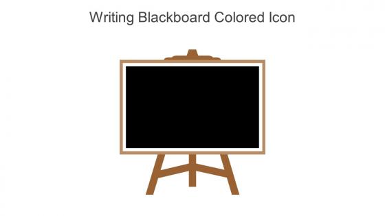 Writing Blackboard Colored Icon In Powerpoint Pptx Png And Editable Eps Format