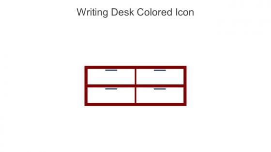 Writing Desk Colored Icon In Powerpoint Pptx Png And Editable Eps Format