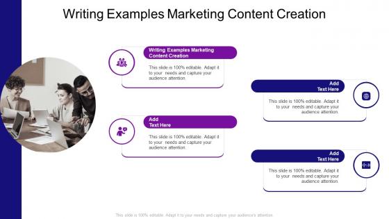 Writing Examples Marketing Content Creation In Powerpoint And Google Slides Cpb