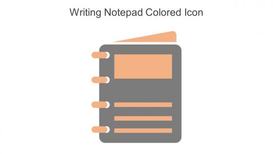 Writing Notepad Colored Icon In Powerpoint Pptx Png And Editable Eps Format