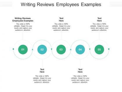 Writing reviews employees examples ppt powerpoint presentation icon slide cpb
