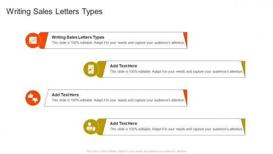 Writing Sales Letters Types In Powerpoint And Google Slides Cpb