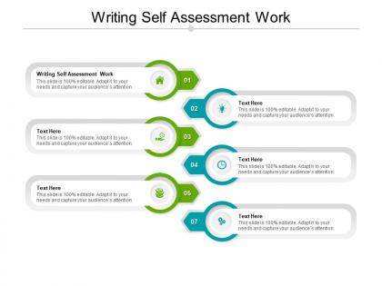 Writing self assessment work ppt powerpoint presentation layouts backgrounds cpb