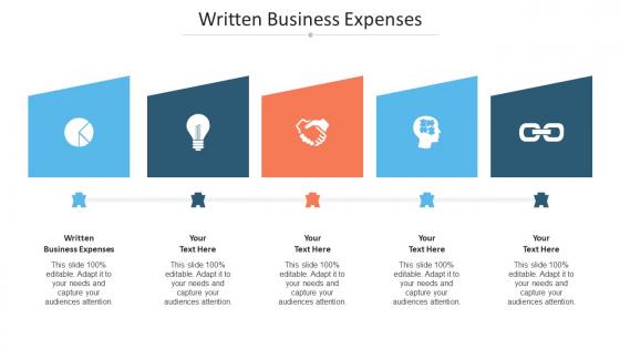 Written Business Expenses Ppt Powerpoint Presentation File Gallery Cpb
