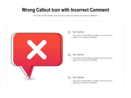 Wrong callout icon with incorrect comment