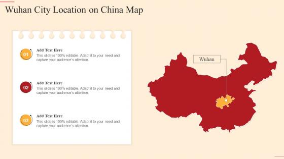 Wuhan City Location On China Map
