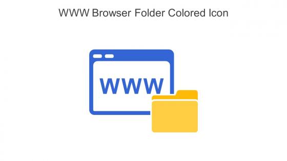 WWW Browser Folder Colored Icon In Powerpoint Pptx Png And Editable Eps Format