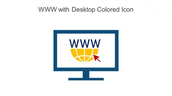 WWW With Desktop Colored Icon In Powerpoint Pptx Png And Editable Eps Format