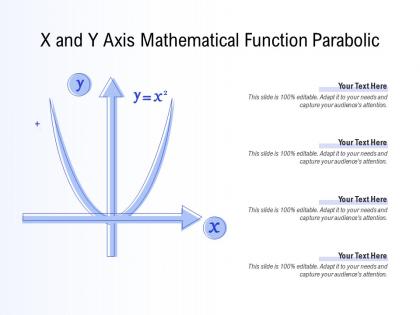 X and y axis mathematical function parabolic
