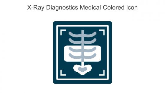X Ray Diagnostics Medical Colored Icon In Powerpoint Pptx Png And Editable Eps Format