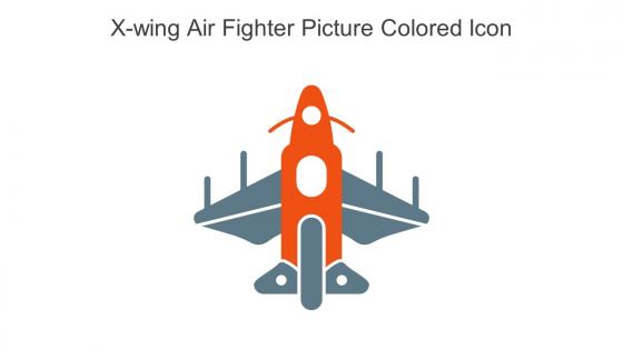 X Wing Air Fighter Picture Colored Icon In Powerpoint Pptx Png And Editable Eps Format