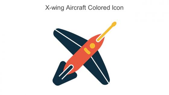 X Wing Aircraft Colored Icon In Powerpoint Pptx Png And Editable Eps Format