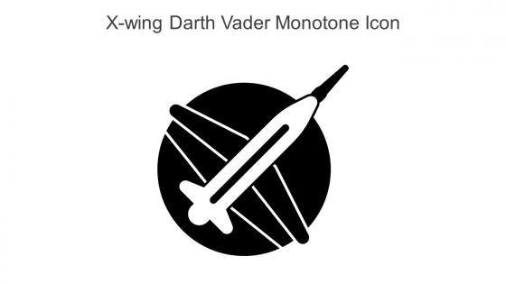 X Wing Darth Vader Monotone Icon In Powerpoint Pptx Png And Editable Eps Format
