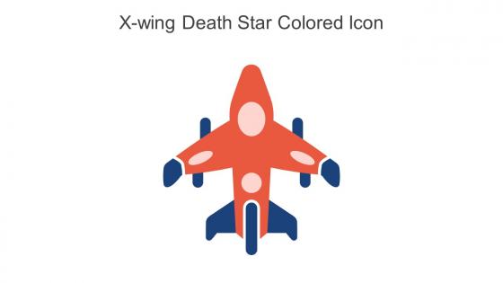 X Wing Death Star Colored Icon In Powerpoint Pptx Png And Editable Eps Format