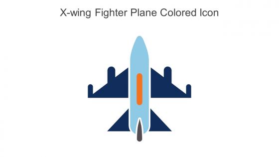 X Wing Fighter Plane Colored Icon In Powerpoint Pptx Png And Editable Eps Format