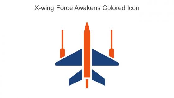 X Wing Force Awakens Colored Icon In Powerpoint Pptx Png And Editable Eps Format