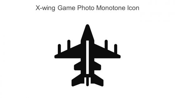 X Wing Game Photo Monotone Icon In Powerpoint Pptx Png And Editable Eps Format