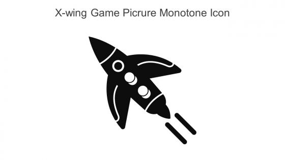X Wing Game Picrure Monotone Icon In Powerpoint Pptx Png And Editable Eps Format