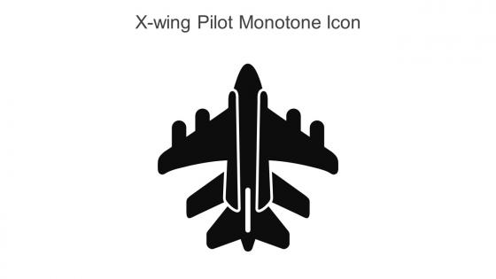 X Wing Pilot Monotone Icon In Powerpoint Pptx Png And Editable Eps Format