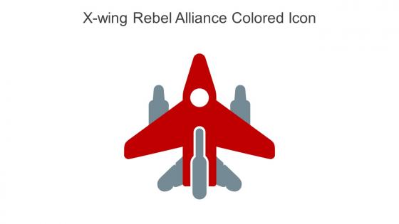 X Wing Rebel Alliance Colored Icon In Powerpoint Pptx Png And Editable Eps Format